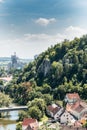 Cement works in Harburg, Swabia, Germany