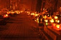 Cementary by night Royalty Free Stock Photo