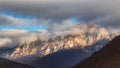 Cemerno mountains in the fog Royalty Free Stock Photo