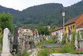 Cemetary in backyard of saint nicholas church