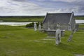 Cemetary and Church in Ireland Royalty Free Stock Photo