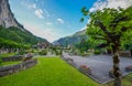 Cemetary in Lauterbrunnen valley, Switzerland