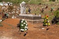 Cemetary in San Juan Chamula, Chiapas, Mexico Royalty Free Stock Photo