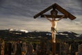 The cemetery in the Alps Royalty Free Stock Photo