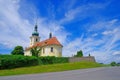 Cemetery Church in Sedlcany, Czech Republic Royalty Free Stock Photo