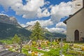 Cemetery in In Colle Santa Lucia, Dolomites