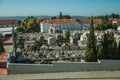 Cemetery with crypts and marble tombs at Guarda