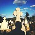Cemetery death concept