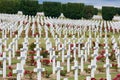 Cemetery First World War soldiers died at Battle of Verdun, Fran Royalty Free Stock Photo