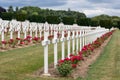 Cemetery for First World War soldiers died at Battle of Verdun Royalty Free Stock Photo