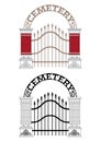 Cemetery Gate Vector