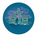 Cemetery Graveyard Halloween Holiday Icon