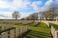 Cemetery great world war one flanders Belgium Royalty Free Stock Photo