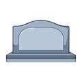 cemetery headstone cartoon vector illustration Royalty Free Stock Photo