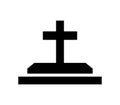 Cemetery icon illustrated