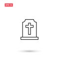 Cemetery icon vector design isolated 7