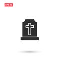 Cemetery icon vector design isolated 8