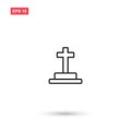 Cemetery icon vector design isolated 9