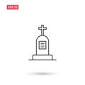 Cemetery icon vector design isolated 2