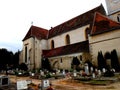 Cemetery inside Bartolomeu (BartholomÃÂ¤,Bartholomew) fortified church, Saxon, Romania Royalty Free Stock Photo