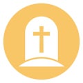 Cemetery Isolated Vector icon which can easily modify or edit Royalty Free Stock Photo