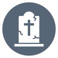 Cemetery Isolated Vector icon which can easily modify or edit Royalty Free Stock Photo