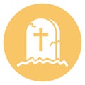 Cemetery Isolated Vector icon which can easily modify or edit Royalty Free Stock Photo