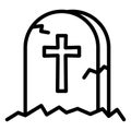 Cemetery Isolated Vector icon which can easily modify or edit Royalty Free Stock Photo