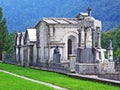 A cemetery near the church in Someo, Magic Valley or Valle Magia Valle Maggia
