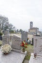 Funeral architecture from a cemetery in Lugano city