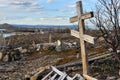 Cemetery - old wooden cross