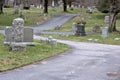 Cemetery road Royalty Free Stock Photo