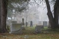 Cemetery scene Royalty Free Stock Photo