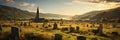 Cemetery In A Small Rural Village, A Reflection Of Community History