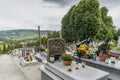 Cemetery in small village