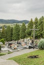 Cemetery in small village