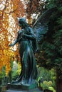 Cemetery statue angel Royalty Free Stock Photo