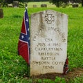 Unmarked Civil War graves--S. Pittsburg, TN Royalty Free Stock Photo