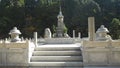 The tombstones at Okunoin Koyasan Japan Royalty Free Stock Photo