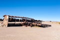 Cemetery trains Uyuni, Bolivia Royalty Free Stock Photo