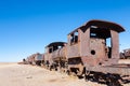 Cemetery trains Uyuni, Bolivia Royalty Free Stock Photo