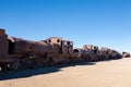 Cemetery trains Uyuni, Bolivia Royalty Free Stock Photo