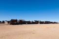 Cemetery trains Uyuni, Bolivia Royalty Free Stock Photo