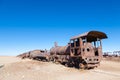 Cemetery trains Uyuni, Bolivia Royalty Free Stock Photo