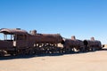 Cemetery trains Uyuni, Bolivia