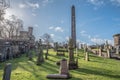 Cemetery View in Edinburgh Scotland February 2020