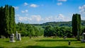 Cemetery in Wisconsin with Rolling Hills and Scenery