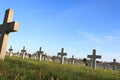 Cemetery world war one in France Vimy La Targette. Royalty Free Stock Photo