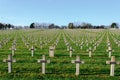 Cemetery world war one in France Vimy La Targette. Royalty Free Stock Photo