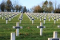 Cemetery world war one in France Vimy La Targette. Royalty Free Stock Photo